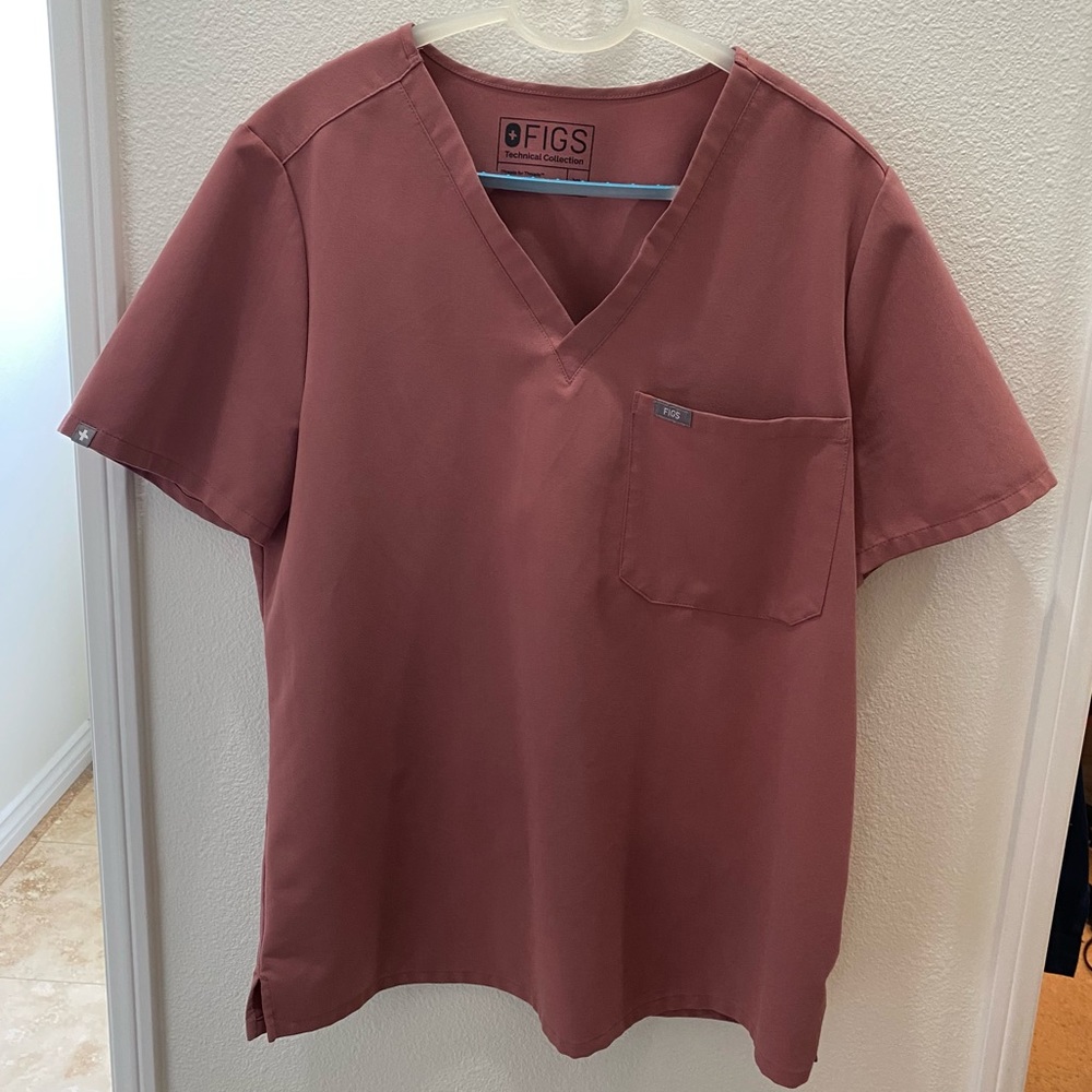 SOLD-FIGS Mauve Catarina one pocket top/Zamora Jogger